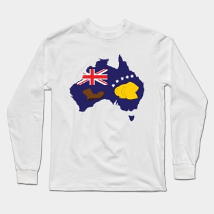 Australian Booting Flag 23 Long Sleeve T-Shirt